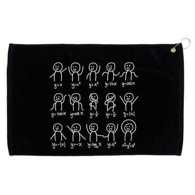 Algebra Dance Funny Graph Figures Math Equation Grommeted Golf Towel