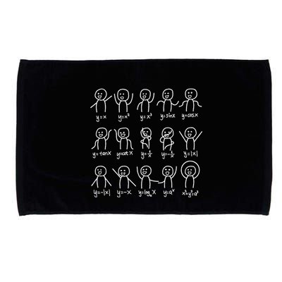 Algebra Dance Funny Graph Figures Math Equation Microfiber Hand Towel