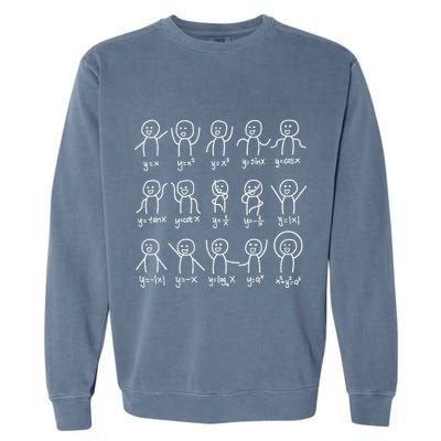 Algebra Dance Funny Graph Figures Math Equation Garment-Dyed Sweatshirt