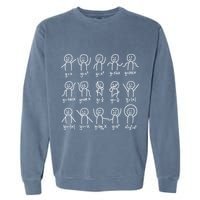 Algebra Dance Funny Graph Figures Math Equation Garment-Dyed Sweatshirt