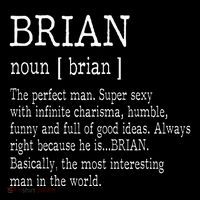 Adult Definition First Name Brian Full-Length Apron With Pockets