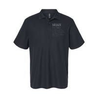 Adult Definition First Name Brian Softstyle Adult Sport Polo