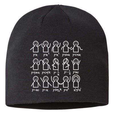 Algebra Dance Funny Graph Figures Math Equation Sustainable Beanie