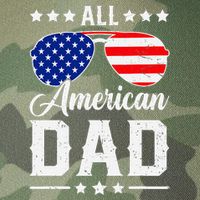 Allamerican Dad Funny Patriotic 4th Of July Legacy Tie Dye Trucker Hat