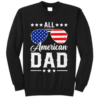 Allamerican Dad Funny Patriotic 4th Of July Sweatshirt
