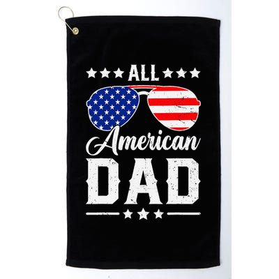 Allamerican Dad Funny Patriotic 4th Of July Golf Towel