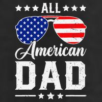 Allamerican Dad Funny Patriotic 4th Of July Golf Towel