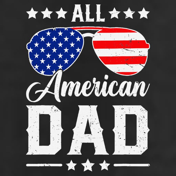 Allamerican Dad Funny Patriotic 4th Of July Golf Towel