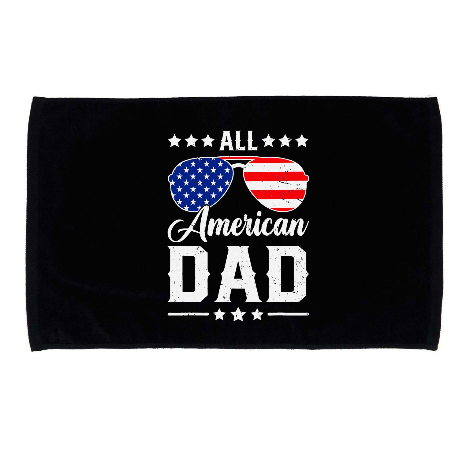 Allamerican Dad Funny Patriotic 4th Of July Microfiber Hand Towel