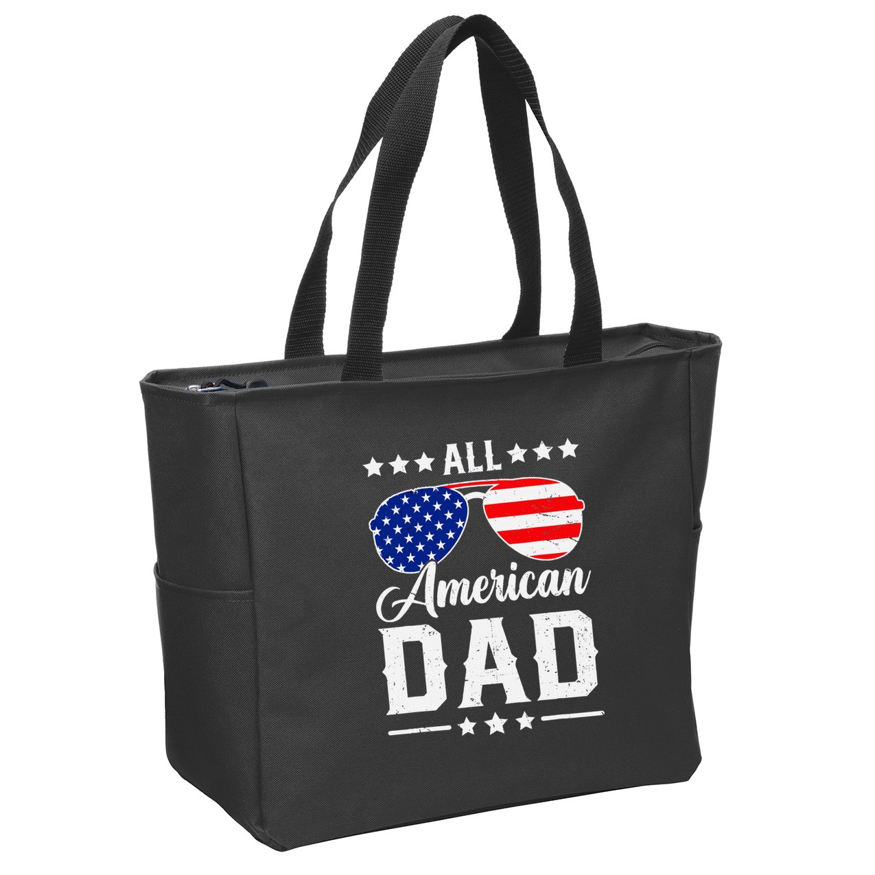 Allamerican Dad Funny Patriotic 4th Of July Zip Tote Bag