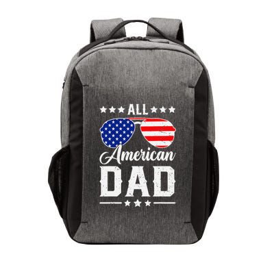 Allamerican Dad Funny Patriotic 4th Of July Vector Backpack