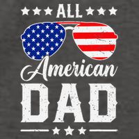 Allamerican Dad Funny Patriotic 4th Of July Vector Backpack