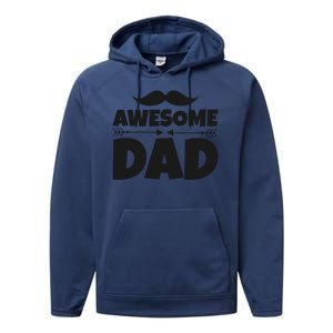 Awesome Dad Father's Day Gift Performance Fleece Hoodie