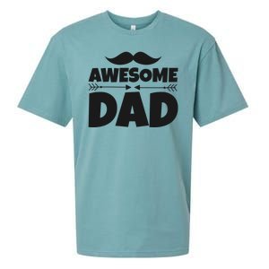 Awesome Dad Father's Day Gift Sueded Cloud Jersey T-Shirt