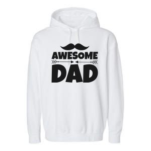 Awesome Dad Father's Day Gift Garment-Dyed Fleece Hoodie