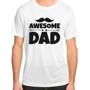 Awesome Dad Father's Day Gift Adult ChromaSoft Performance T-Shirt