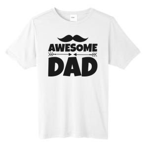 Awesome Dad Father's Day Gift Tall Fusion ChromaSoft Performance T-Shirt