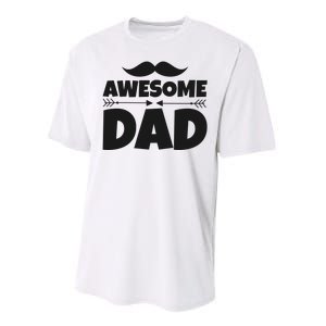 Awesome Dad Father's Day Gift Performance Sprint T-Shirt