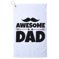 Awesome Dad Father's Day Gift Platinum Collection Golf Towel