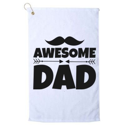 Awesome Dad Father's Day Gift Platinum Collection Golf Towel