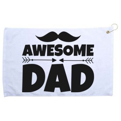 Awesome Dad Father's Day Gift Grommeted Golf Towel