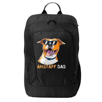 Amstaff Dad For Dog Lovers Fathers Day Tee City Backpack