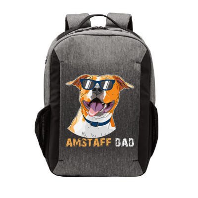 Amstaff Dad For Dog Lovers Fathers Day Tee Vector Backpack