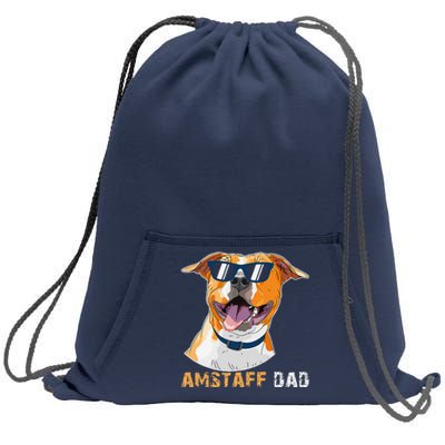 Amstaff Dad For Dog Lovers Fathers Day Tee Sweatshirt Cinch Pack Bag