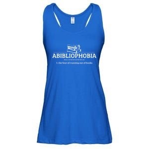 Abibliophobia Definition Funny Literature Book Lover Gift Ladies Essential Flowy Tank