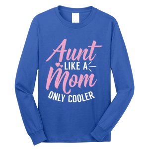 Aunt Definition Funny Mothers Sister Cool Aunts Crew Gift Long Sleeve Shirt