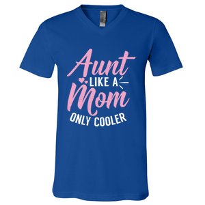 Aunt Definition Funny Mothers Sister Cool Aunts Crew Gift V-Neck T-Shirt