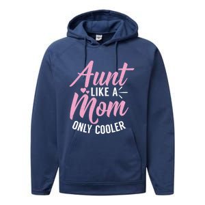 Aunt Definition Funny Mothers Sister Cool Aunts Crew Gift Performance Fleece Hoodie