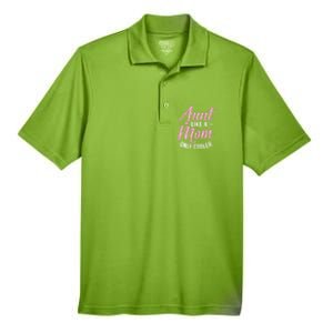 Aunt Definition Funny Mothers Sister Cool Aunts Crew Great Gift Men's Origin Performance Pique Polo