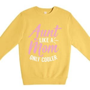 Aunt Definition Funny Mothers Sister Cool Aunts Crew Great Gift Premium Crewneck Sweatshirt