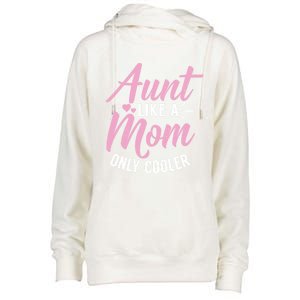 Aunt Definition Funny Mothers Sister Cool Aunts Crew Great Gift Womens Funnel Neck Pullover Hood