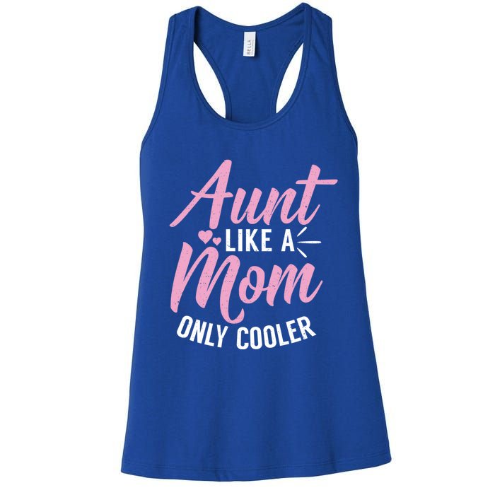 Aunt Definition Funny Mothers Sister Cool Aunts Crew Great Gift Women's Racerback Tank