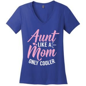 Aunt Definition Funny Mothers Sister Cool Aunts Crew Great Gift Women's V-Neck T-Shirt