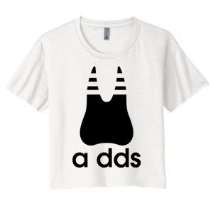 A Dds Funny Dentist Dentistry Dental Medicine Dental Nurse Women's Crop Top Tee