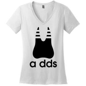 A Dds Funny Dentist Dentistry Dental Medicine Dental Nurse Women's V-Neck T-Shirt