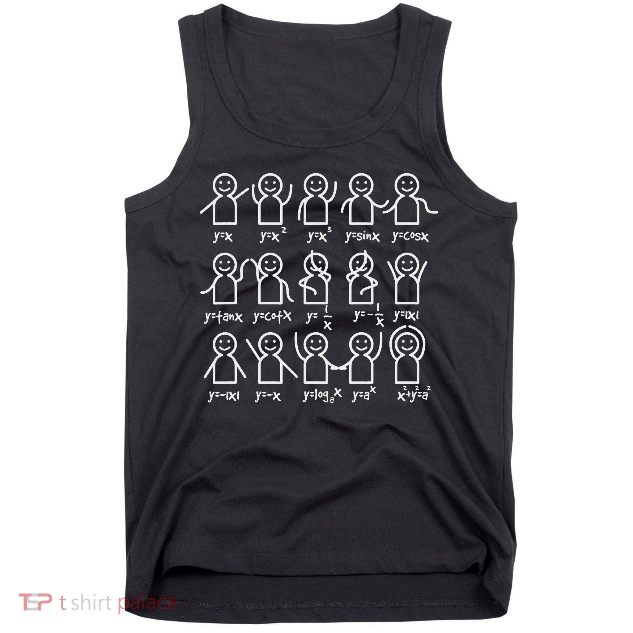 Algebra Dance Funny Graph Figures Math Equation Tank Top