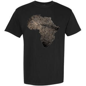 Africa Dna Flag Thumb Fingerprint Roots Proud Garment-Dyed Heavyweight T-Shirt