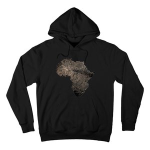 Africa Dna Flag Thumb Fingerprint Roots Proud Hoodie