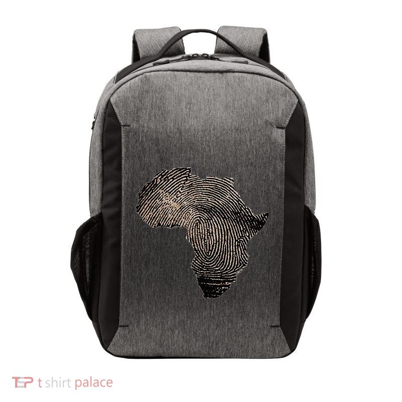 Africa Dna Flag Thumb Fingerprint Roots Proud Vector Backpack