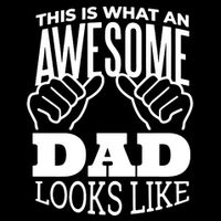 Awesome Dad Fathers Day Cropped Pullover Crew