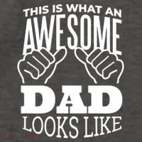 Awesome Dad Fathers Day Vector Backpack
