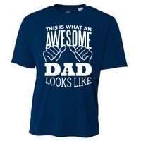 Awesome Dad Fathers Day Cooling Performance Crew T-Shirt