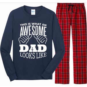 Awesome Dad Fathers Day Long Sleeve Pajama Set