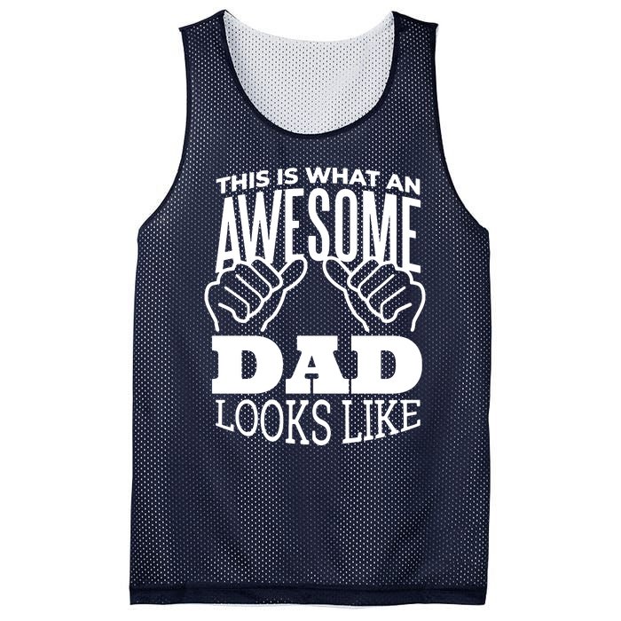 Awesome Dad Fathers Day Mesh Reversible Basketball Jersey Tank