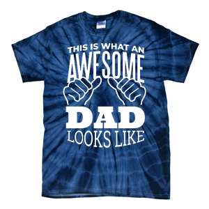 Awesome Dad Fathers Day Tie-Dye T-Shirt