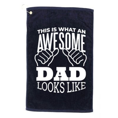 Awesome Dad Fathers Day Golf Towel